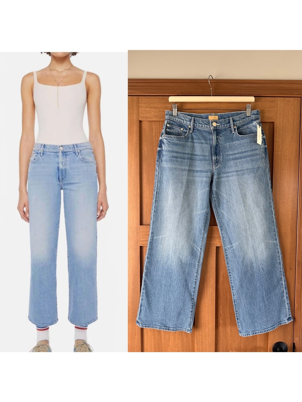 NWT MOTHER The Mid Rise Maven Ankle Jeans in Magic School Bus Wash Women’s 29
